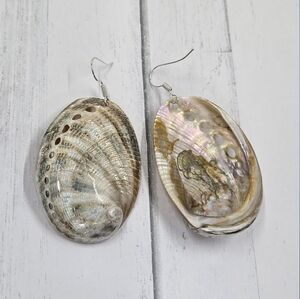 Elegant Abalone Shell Dangle Earrings